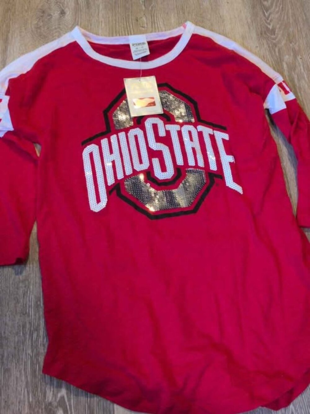 Victoria secret pink Ohio State buckeyes shirt xs new